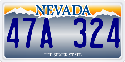 NV license plate 47A324