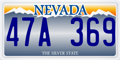 NV license plate 47A369