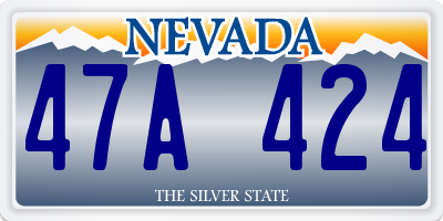 NV license plate 47A424