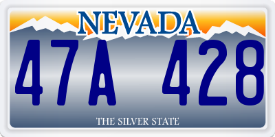 NV license plate 47A428