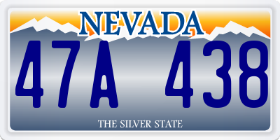 NV license plate 47A438