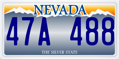 NV license plate 47A488