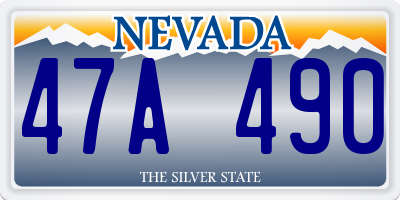 NV license plate 47A490