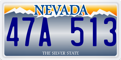 NV license plate 47A513
