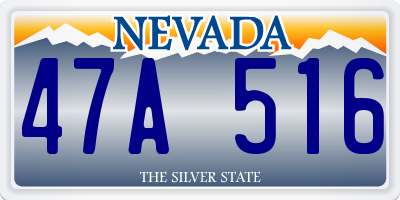 NV license plate 47A516