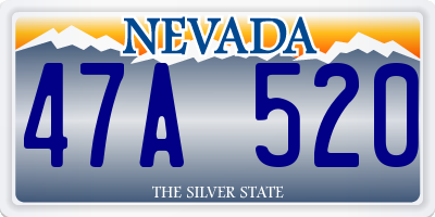 NV license plate 47A520
