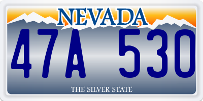 NV license plate 47A530