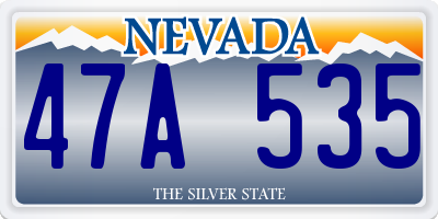 NV license plate 47A535