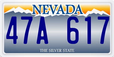 NV license plate 47A617