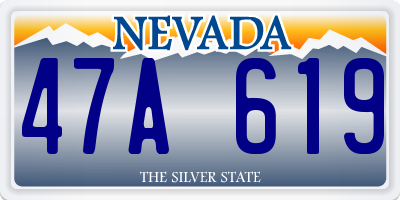 NV license plate 47A619