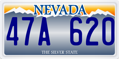 NV license plate 47A620