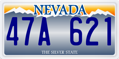 NV license plate 47A621