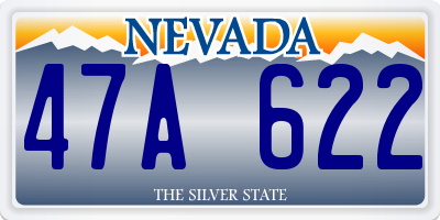 NV license plate 47A622