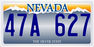 NV license plate 47A627