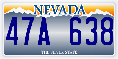 NV license plate 47A638