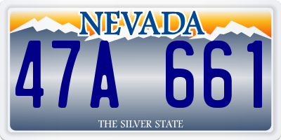 NV license plate 47A661