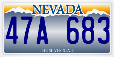 NV license plate 47A683