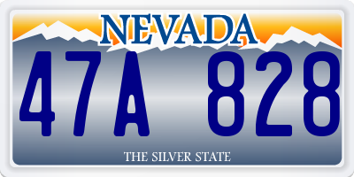 NV license plate 47A828