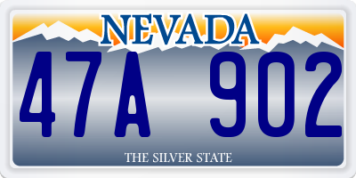 NV license plate 47A902