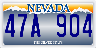 NV license plate 47A904