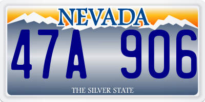 NV license plate 47A906