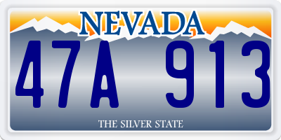 NV license plate 47A913