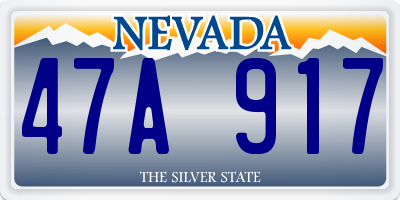 NV license plate 47A917