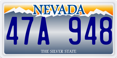 NV license plate 47A948