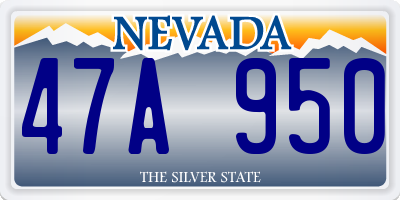 NV license plate 47A950