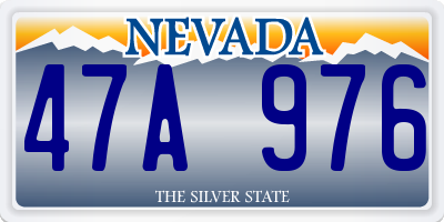 NV license plate 47A976