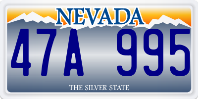 NV license plate 47A995