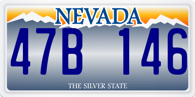 NV license plate 47B146