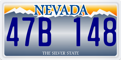 NV license plate 47B148