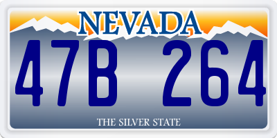 NV license plate 47B264