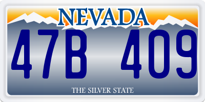 NV license plate 47B409