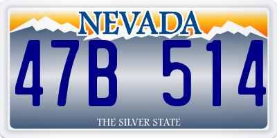NV license plate 47B514