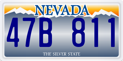 NV license plate 47B811