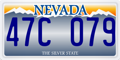 NV license plate 47C079
