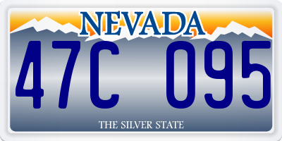 NV license plate 47C095