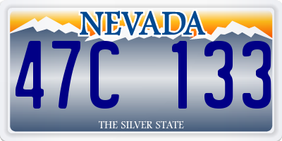 NV license plate 47C133