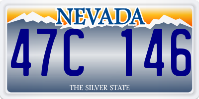 NV license plate 47C146