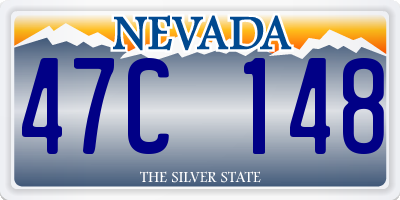 NV license plate 47C148