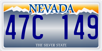 NV license plate 47C149