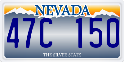 NV license plate 47C150