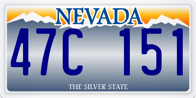 NV license plate 47C151