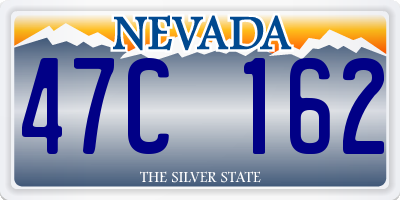NV license plate 47C162