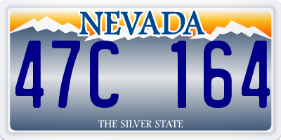 NV license plate 47C164