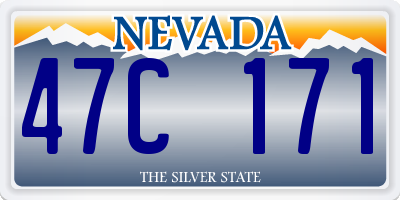 NV license plate 47C171