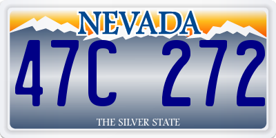 NV license plate 47C272