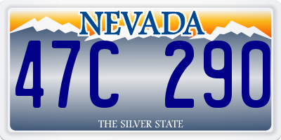 NV license plate 47C290